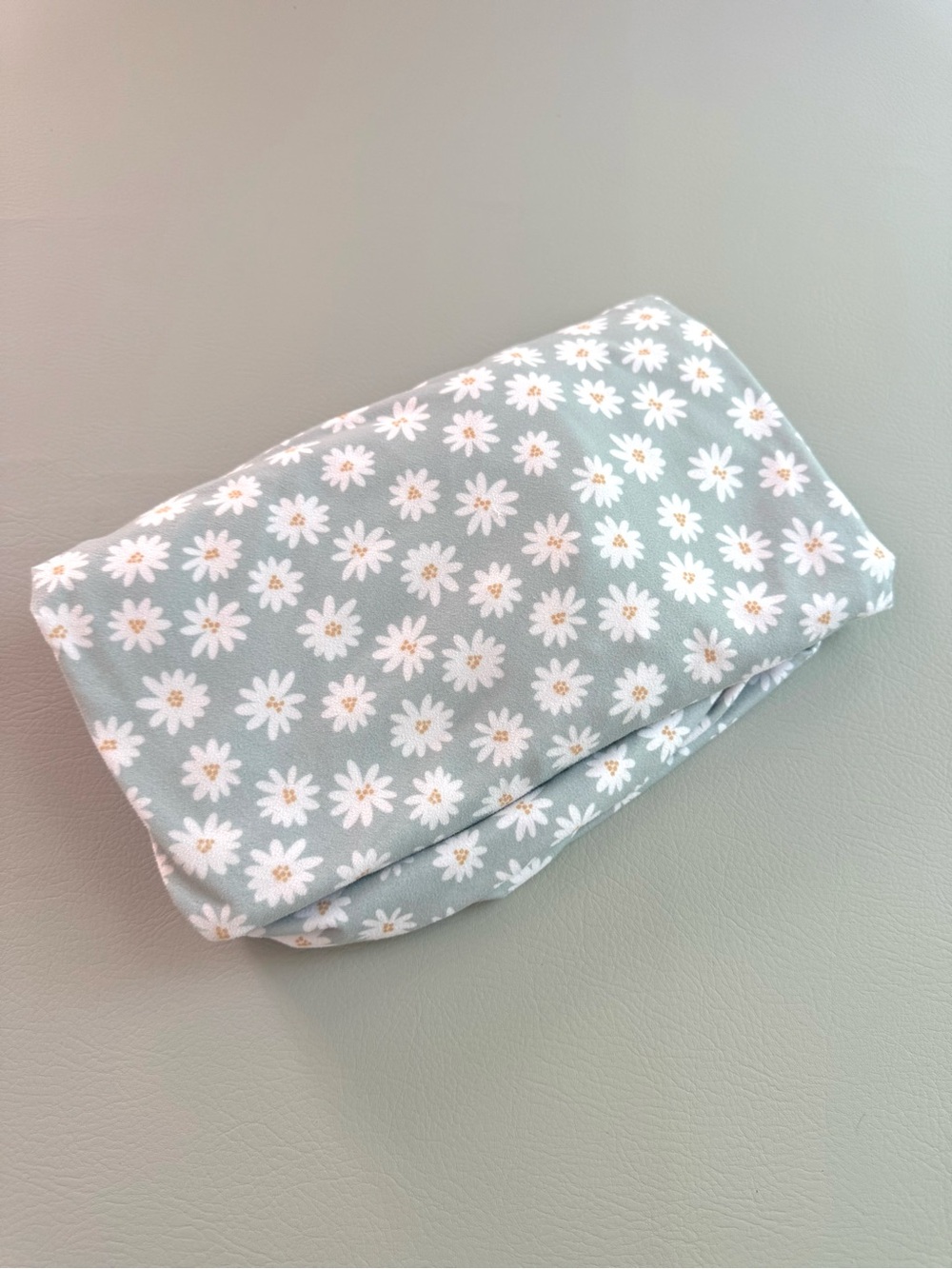 Caden Lane Sage Green Daisy Flower Floral Crib Sheet Baby Nursery
